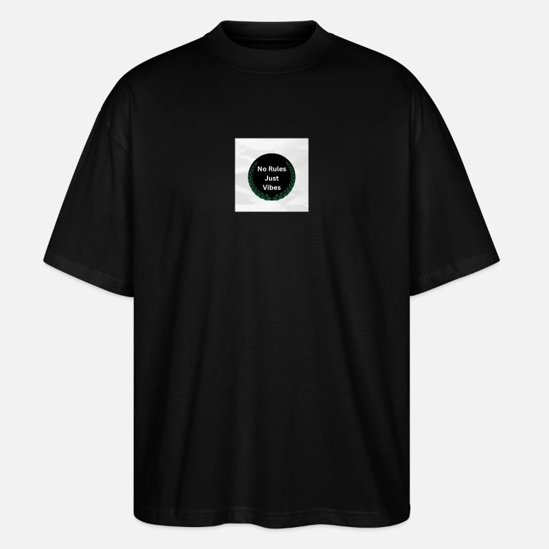 Pas de règles, juste des vibrations - T-shirt bio Blaster 2.0 coupe oversize Stanley/Stella Unisexe - noir
