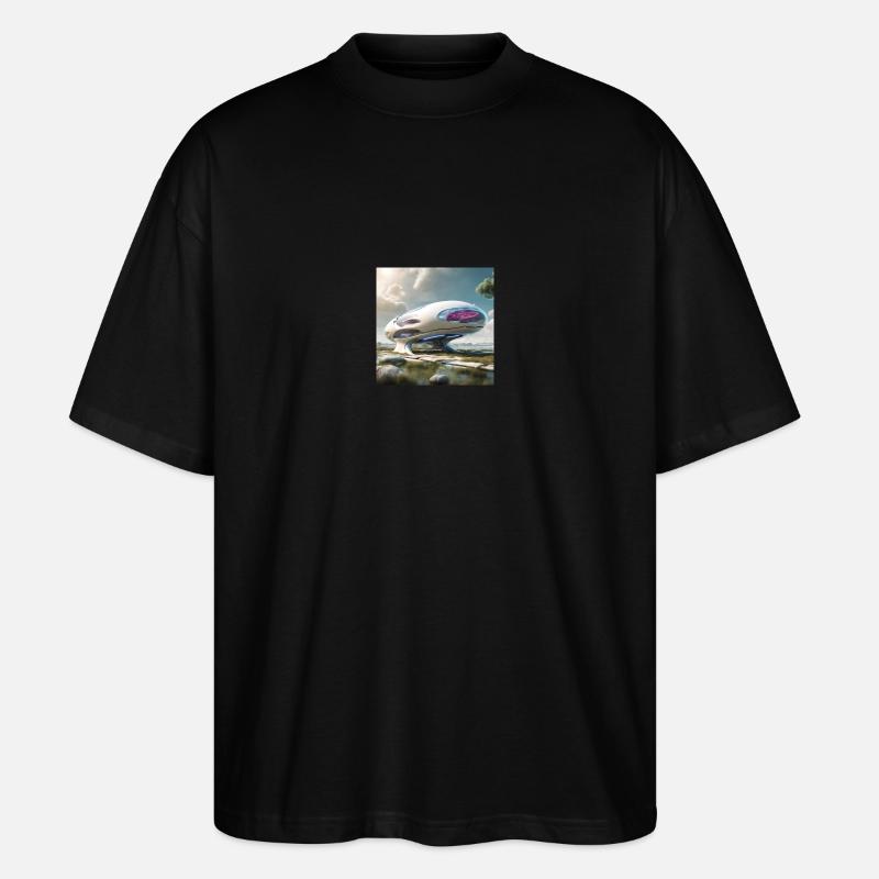 Utopian Future - Stanley/Stella Oversized Unisex Bio T-Shirt Blaster 2.0 - Schwarz