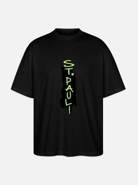 st.pauli - Stanley/Stella Oversized Unisex Bio T-Shirt Blaster 2.0 - Schwarz