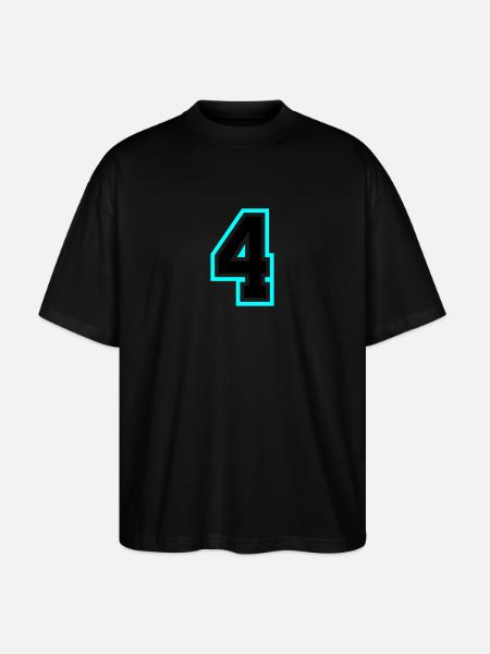 4 Symbole numérique - T-shirt bio Blaster 2.0 coupe oversize Stanley/Stella Unisexe - noir