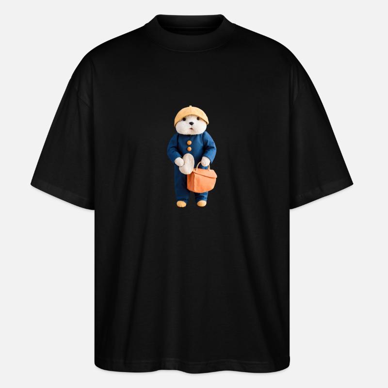 Erdmännchen - Stanley/Stella Oversized Unisex Bio T-Shirt Blaster 2.0 - Schwarz