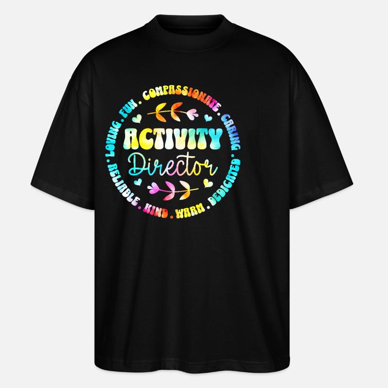 Assistant Équipe Directeur d'Activités - T-shirt bio Blaster 2.0 coupe oversize Stanley/Stella Unisexe - noir