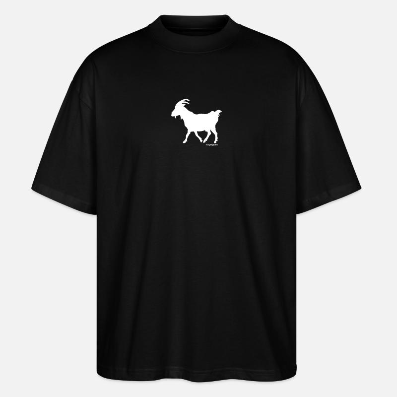 Silhouette de bouc émissaire - T-shirt bio Blaster 2.0 coupe oversize Stanley/Stella Unisexe - noir