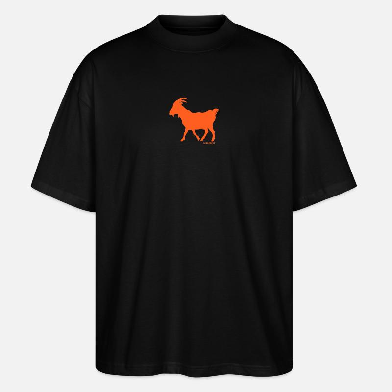 Ziege Sündenbock orange - Stanley/Stella Oversized Unisex Bio T-Shirt Blaster 2.0 - Schwarz
