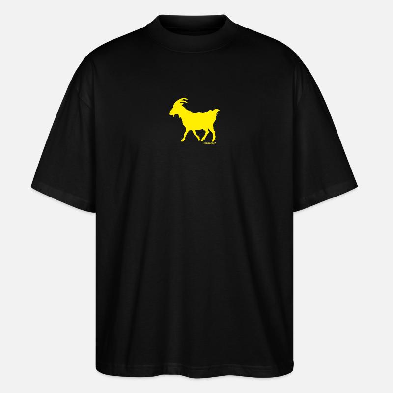 Ziege GOAT Sündenbock gelb - Stanley/Stella Oversized Unisex Bio T-Shirt Blaster 2.0 - Schwarz