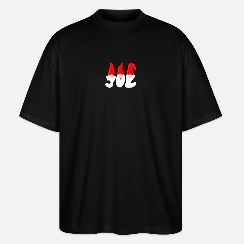 Weihnachtsmann – Weihnachten - Stanley/Stella Oversized Unisex Bio T-Shirt Blaster 2.0 - Schwarz