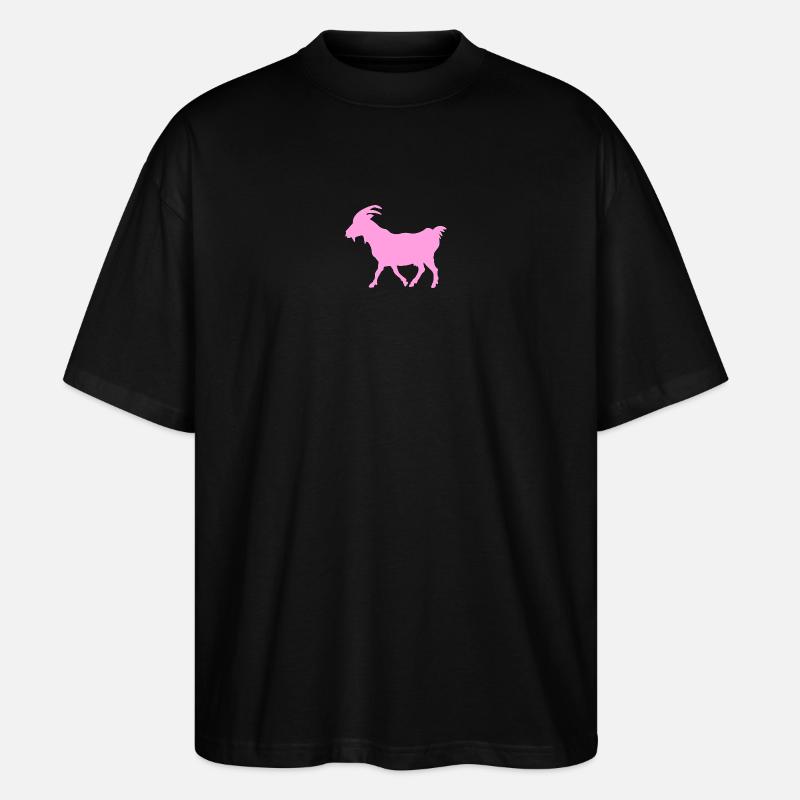 Ziege rosa G.O.A.T. - Stanley/Stella Oversized Unisex Bio T-Shirt Blaster 2.0 - Schwarz