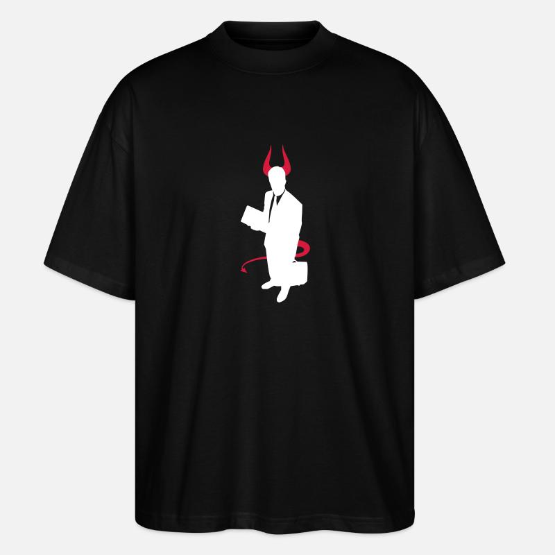 Business Devil - Stanley/Stella Oversized Unisex Bio T-Shirt Blaster 2.0 - Schwarz