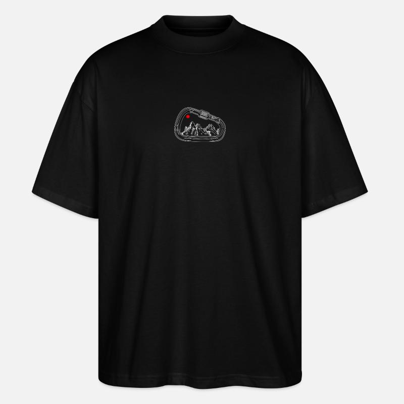 Mountain Vista dans Gear Ring - T-shirt bio Blaster 2.0 coupe oversize Stanley/Stella Unisexe - noir