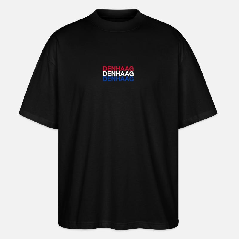 DEN HAAG Pays-Bas Drapeau néerlandais - T-shirt bio Blaster 2.0 coupe oversize Stanley/Stella Unisexe - noir