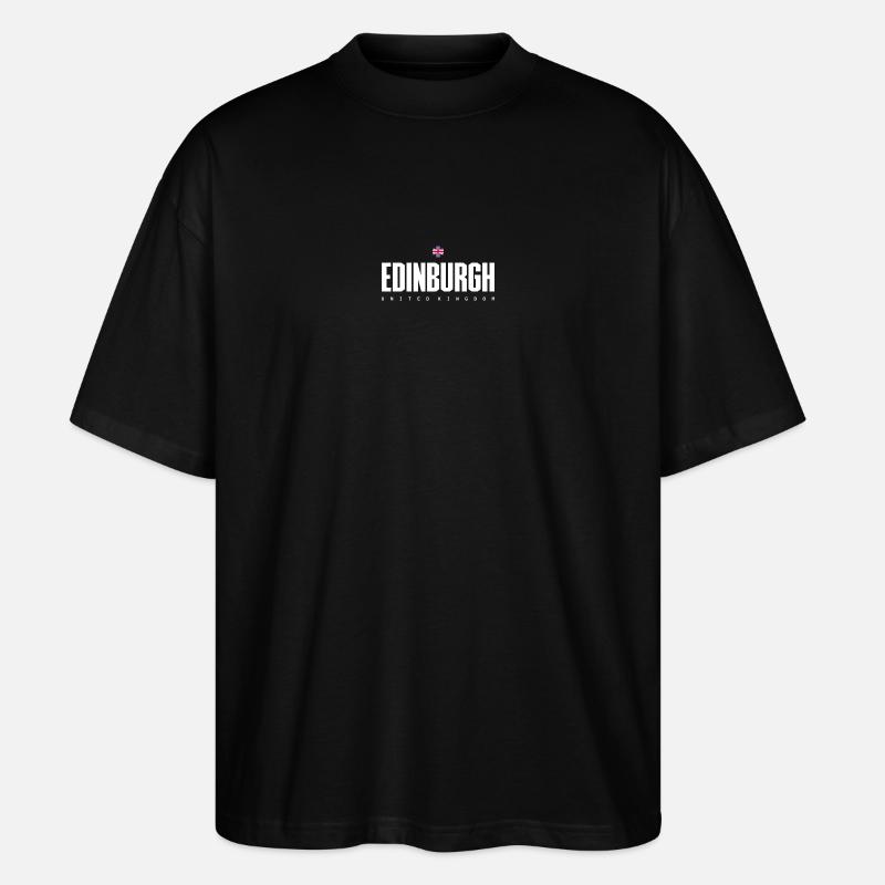 Edinburgh - Stanley/Stella Oversized Unisex Bio T-Shirt Blaster 2.0 - Schwarz