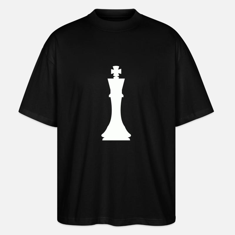 Chess piece king - Stanley/Stella Oversized Unisex Organic T-shirt Blaster 2.0 - black