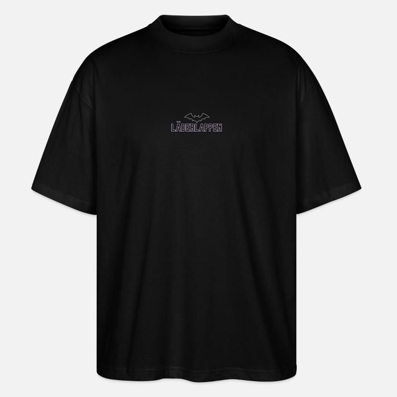 Lila Bat Neon Schriftdesign - Stanley/Stella Oversized Unisex Bio T-Shirt Blaster 2.0 - Schwarz