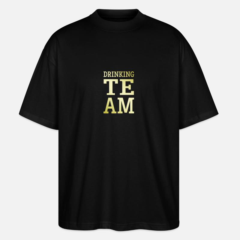 Boire l’équipe Mannschaft - T-shirt bio Blaster 2.0 coupe oversize Stanley/Stella Unisexe - noir