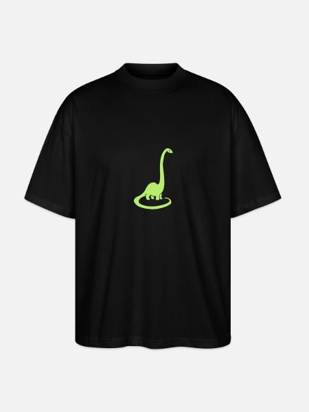 Dinosaurier - Stanley/Stella Oversized Unisex Bio T-Shirt Blaster 2.0 - Schwarz