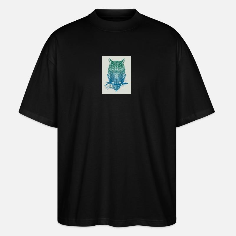 GoVoR_EULE - Stanley/Stella Oversized Unisex Bio T-Shirt Blaster 2.0 - Schwarz