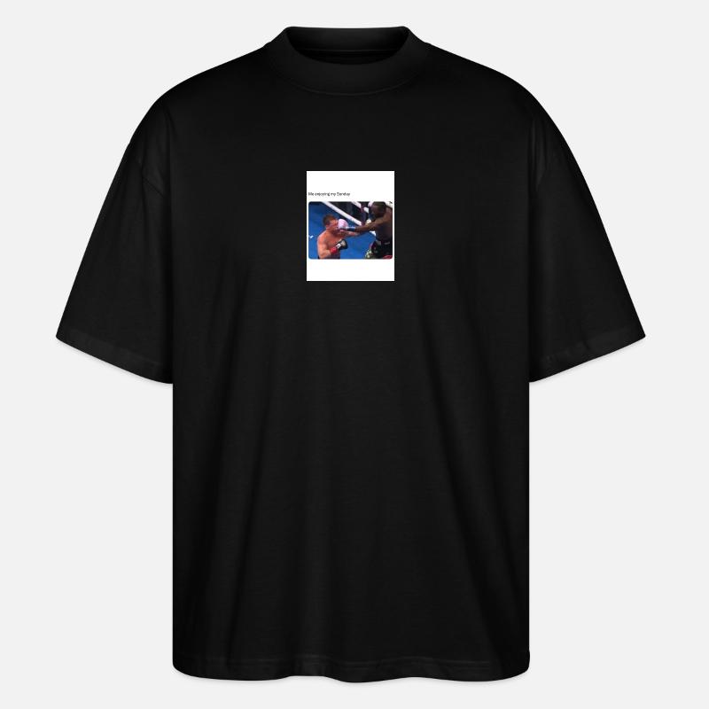 Moment de boxe du dimanche - T-shirt bio Blaster 2.0 coupe oversize Stanley/Stella Unisexe - noir