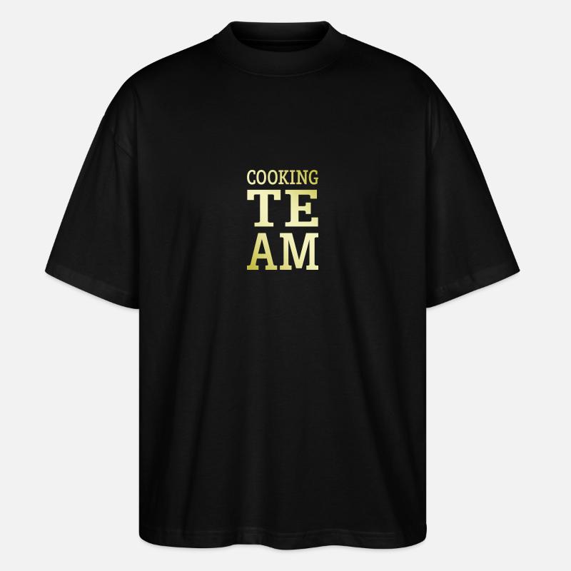 Kochen Team - Stanley/Stella Oversized Unisex Bio T-Shirt Blaster 2.0 - Schwarz