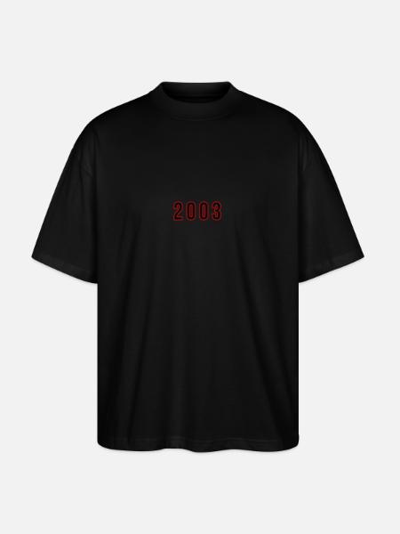 2003 Year Number - Stanley/Stella Oversized Unisex Organic T-shirt Blaster 2.0 - black