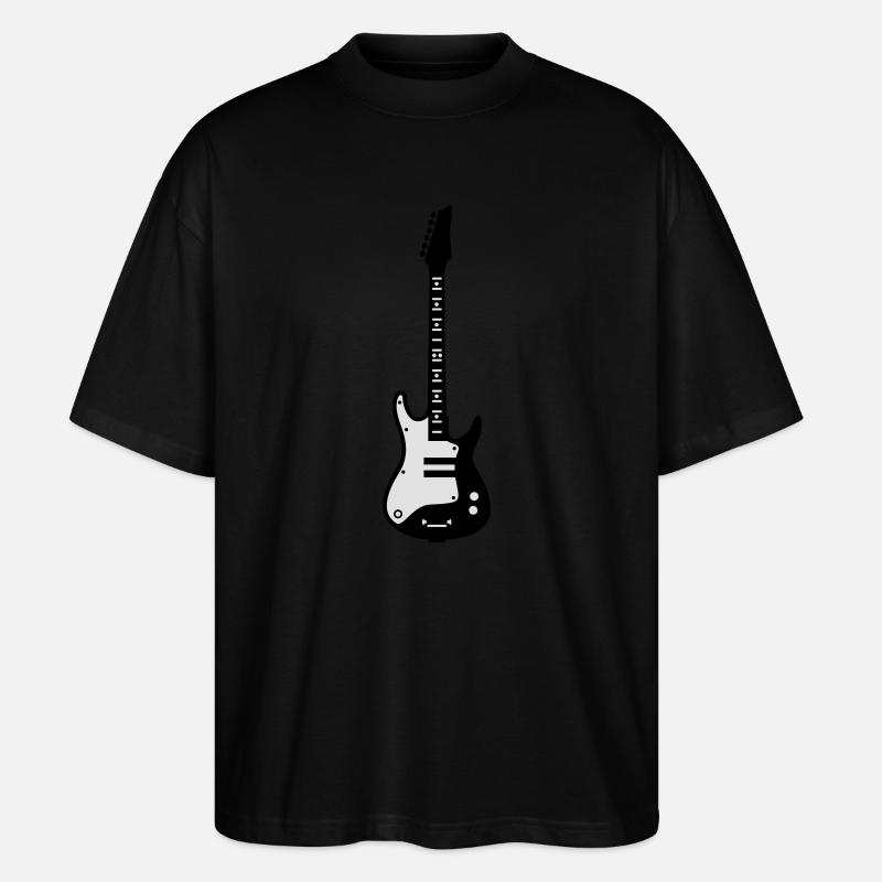 Gitarre - Stanley/Stella Oversized Unisex Bio T-Shirt Blaster 2.0 - Schwarz