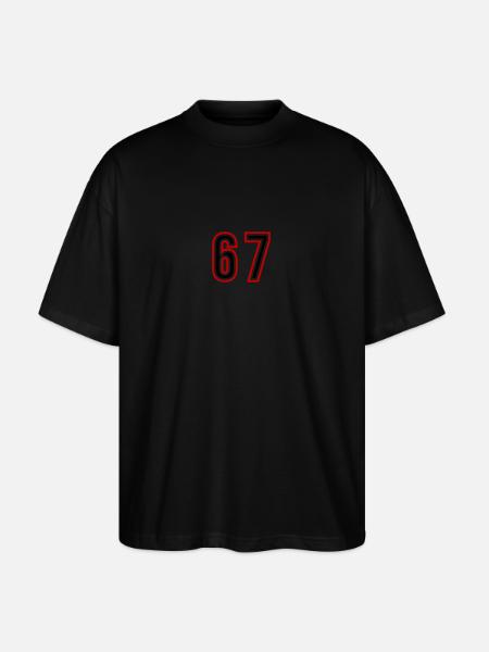 67 Number Years Jersey - Stanley/Stella Oversized Unisex Organic T-shirt Blaster 2.0 - black