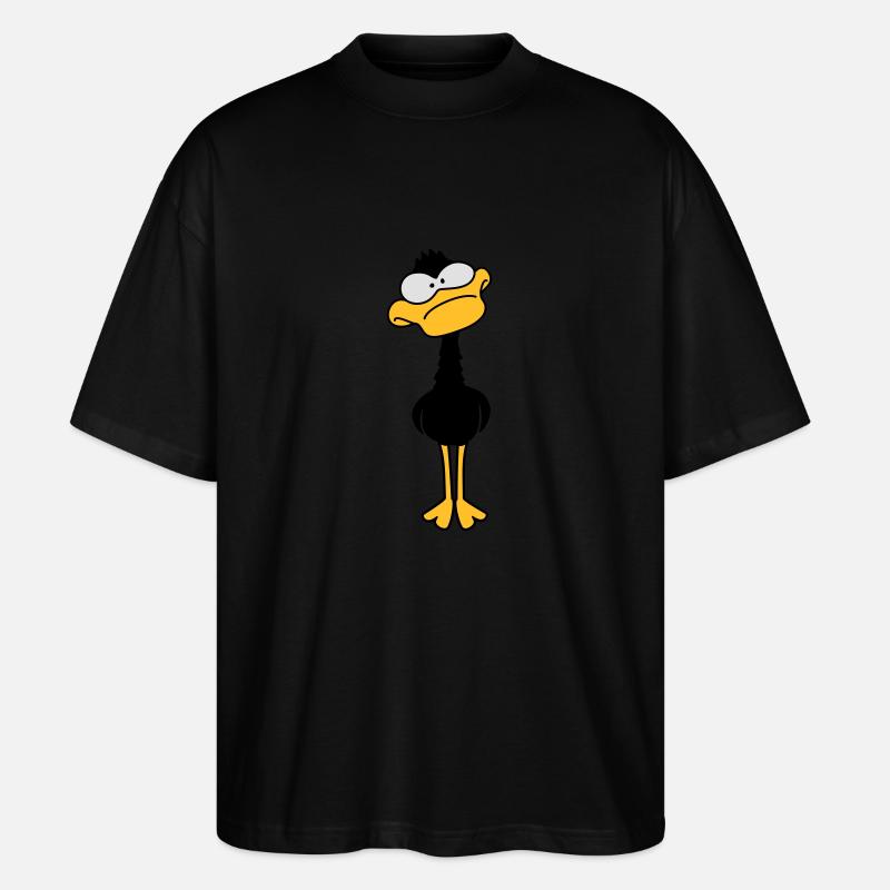 Funny Duck - Stanley/Stella Oversized Unisex Bio T-Shirt Blaster 2.0 - Schwarz