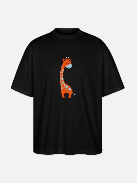cute giraffe - Stanley/Stella Oversized Unisex Bio T-Shirt Blaster 2.0 - Schwarz
