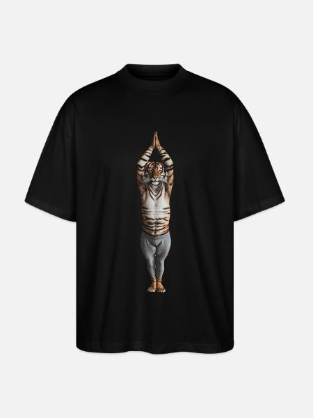 Tiger - Stanley/Stella Oversized Unisex Bio T-Shirt Blaster 2.0 - Schwarz