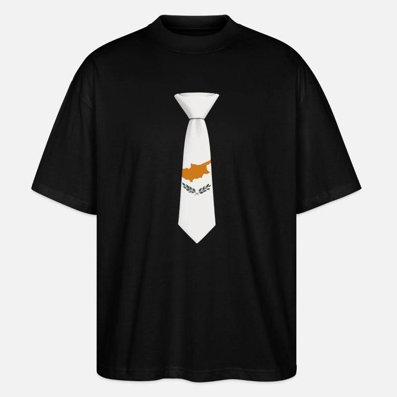 Cyprus Tie – Flaggendesign - Stanley/Stella Oversized Unisex Bio T-Shirt Blaster 2.0 - Schwarz