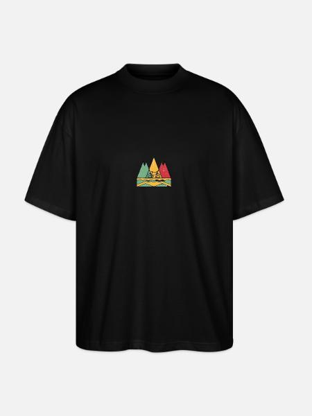 Cycling Touring - Stanley/Stella Oversized Unisex Organic T-shirt Blaster 2.0 - black