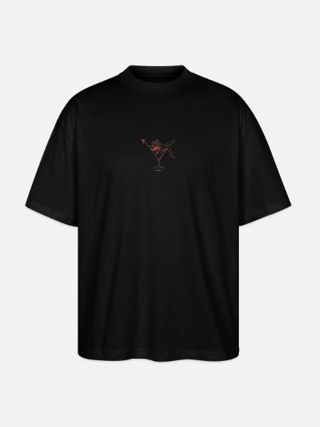 Cocktailfrau - Stanley/Stella Oversized Unisex Bio T-Shirt Blaster 2.0 - Schwarz