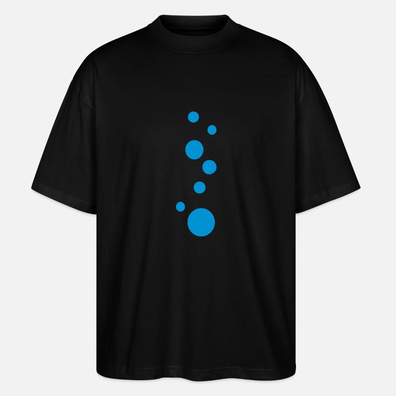 blue_bubbles modèle - T-shirt bio Blaster 2.0 coupe oversize Stanley/Stella Unisexe - noir