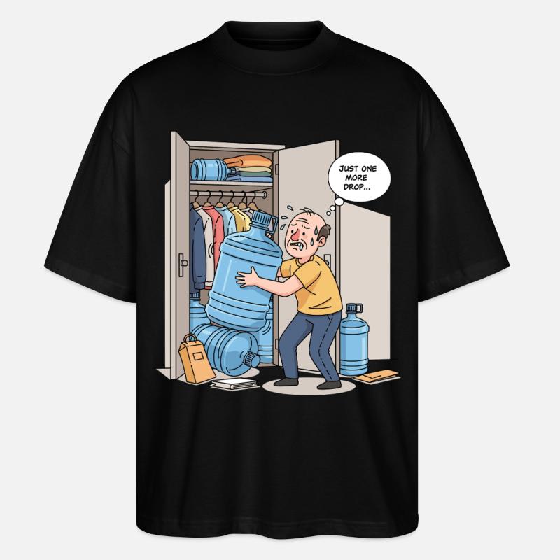 Nur ein weiterer Tropfen... - Stanley/Stella Oversized Unisex Bio T-Shirt Blaster 2.0 - Schwarz