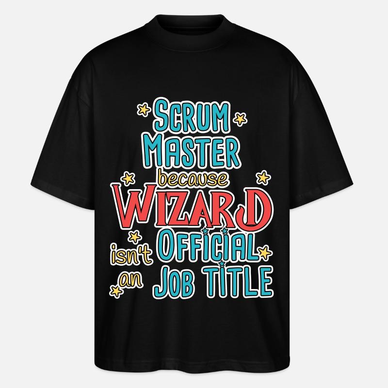 Assistant Scrum Master - T-shirt bio Blaster 2.0 coupe oversize Stanley/Stella Unisexe - noir