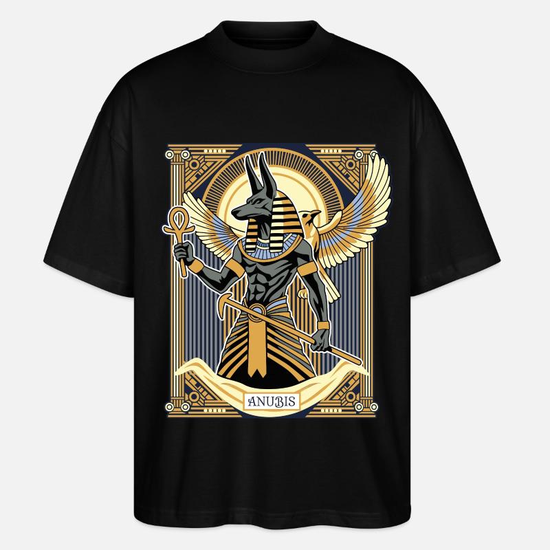 ANUBIS Der Herr der Unterwelt - Stanley/Stella Oversized Unisex Bio T-Shirt Blaster 2.0 - Schwarz