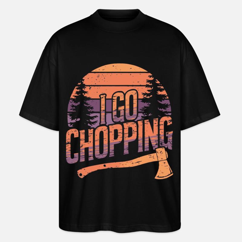 Bûcheron Coupe-arbre à tronçonner - T-shirt bio Blaster 2.0 coupe oversize Stanley/Stella Unisexe - noir