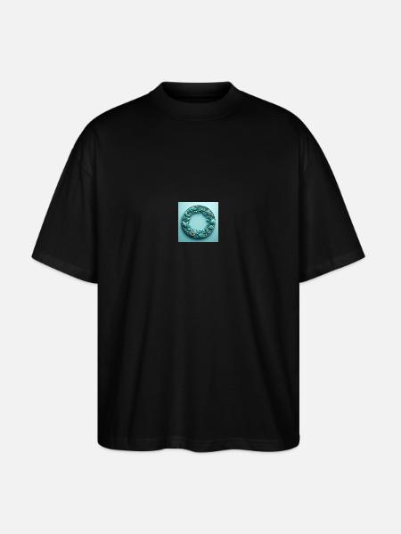 Aqua Marine Serenity - Stanley/Stella Oversized Unisex Bio T-Shirt Blaster 2.0 - Schwarz