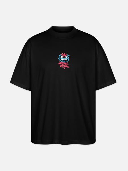 Little Monsters: Punk Monkey with Wink - Stanley/Stella Oversized Unisex Organic T-shirt Blaster 2.0 - black