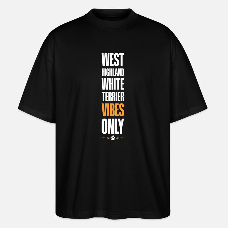 West Highland White Terrier - T-shirt bio Blaster 2.0 coupe oversize Stanley/Stella Unisexe - noir