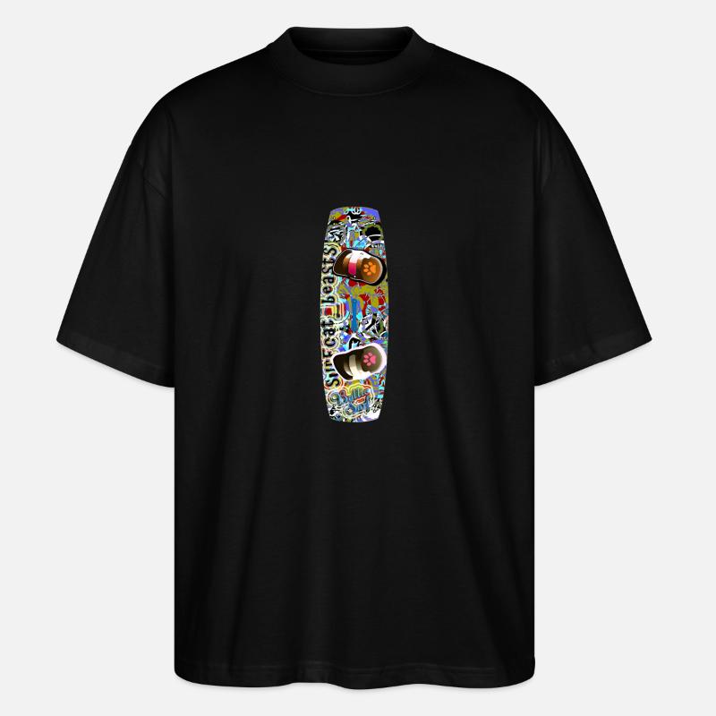 Kitesurfen 3 - Stanley/Stella Oversized Unisex Bio T-Shirt Blaster 2.0 - Schwarz