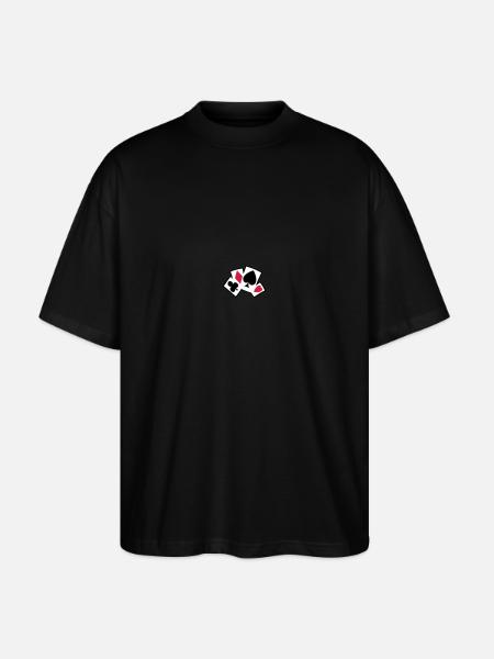 poker cards - Stanley/Stella Oversized Unisex Organic T-shirt Blaster 2.0 - black