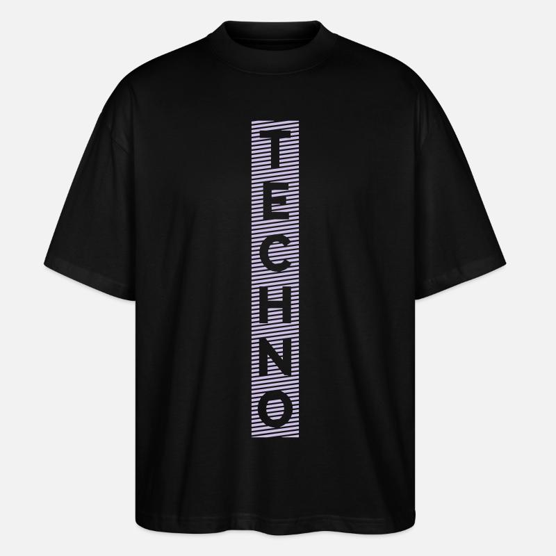 TECHNO - Stanley/Stella Oversized Unisex Organic T-shirt Blaster 2.0 - black