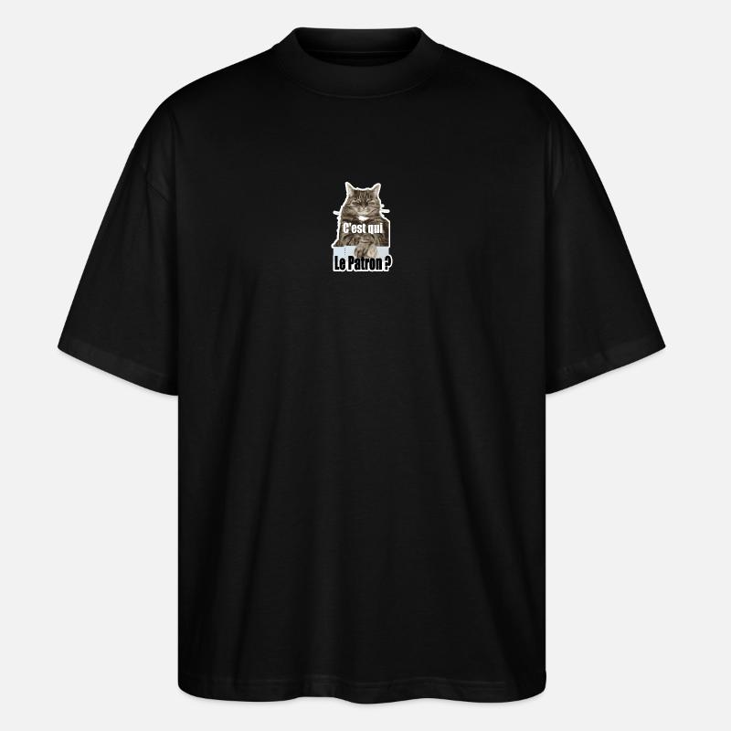 C'est qui le patron - T-shirt bio Blaster 2.0 coupe oversize Stanley/Stella Unisexe - noir