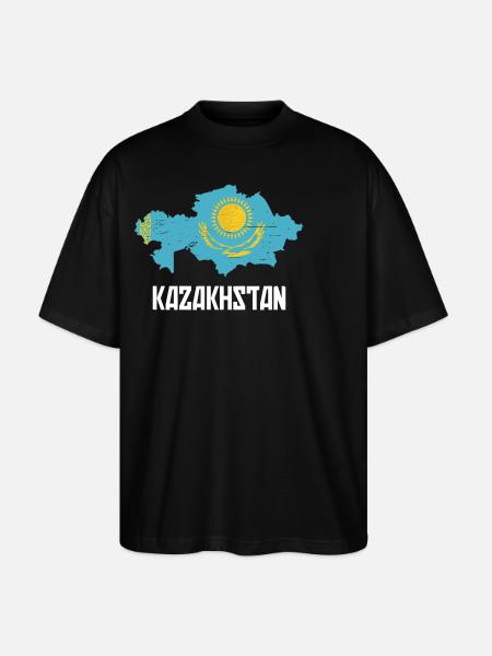Kazakhstan Graphique - T-shirt bio Blaster 2.0 coupe oversize Stanley/Stella Unisexe - noir