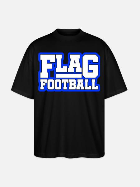 Flag Football - Stanley/Stella Oversized Unisex Organic T-shirt Blaster 2.0 - black