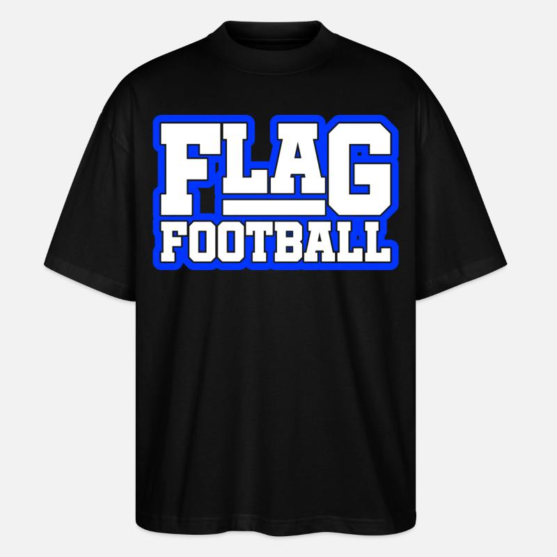 Flag Football - Stanley/Stella Oversized Unisex Bio T-Shirt Blaster 2.0 - Schwarz