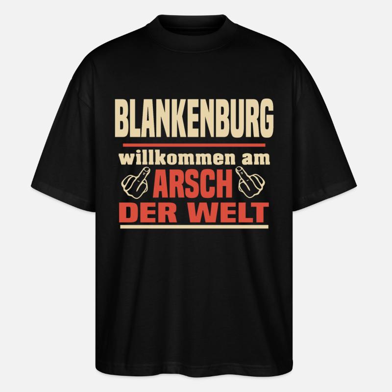Blankenburg - Stanley/Stella Oversized Unisex Bio T-Shirt Blaster 2.0 - Schwarz