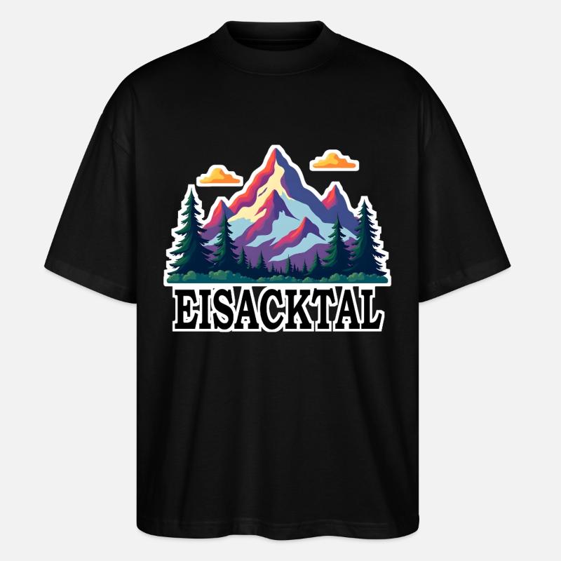 Eisacktal - Stanley/Stella Oversized Unisex Bio T-Shirt Blaster 2.0 - Schwarz