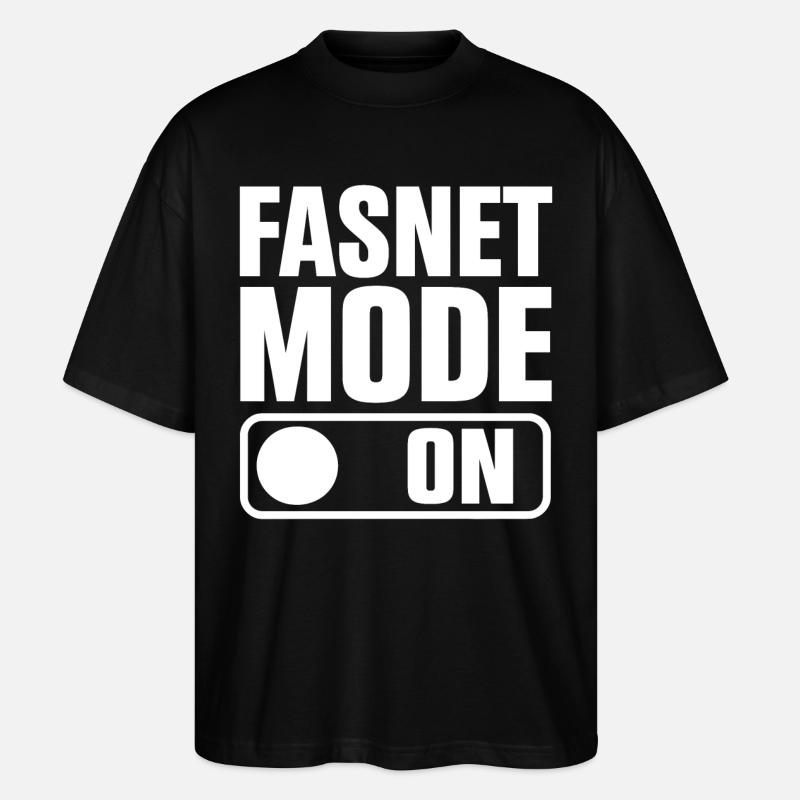 Fasnet Mode On - Stanley/Stella Oversized Unisex Bio T-Shirt Blaster 2.0 - Schwarz