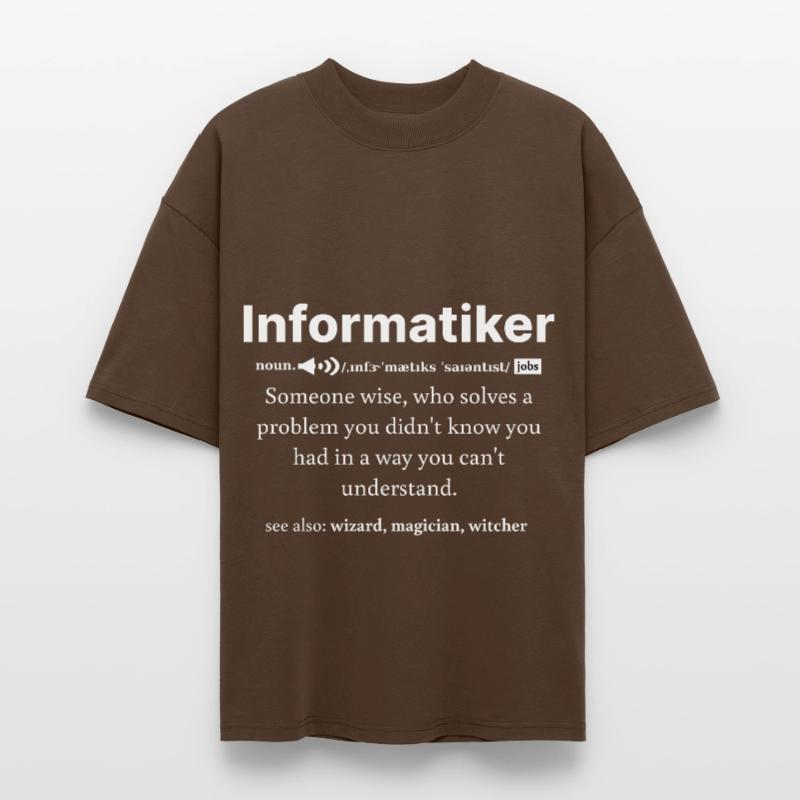 IT Informatics Computer Scientist Computer Work Gift Stanley/Stella Oversized Unisex Organic T-shirt Blaster 2.0